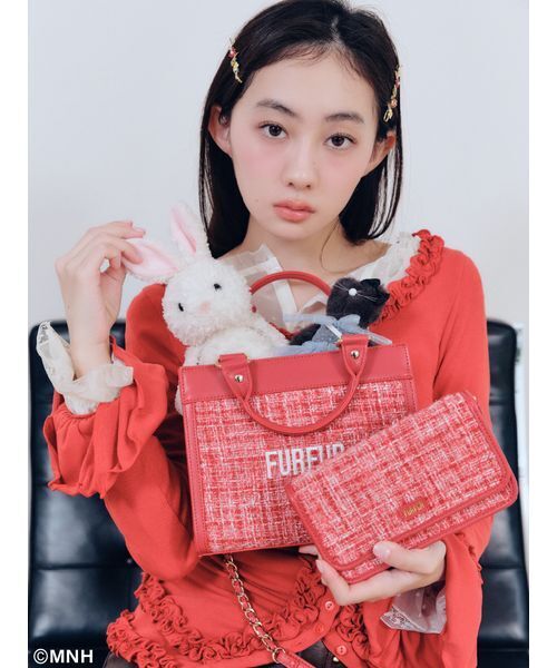 ツイードロゴフォンホルダー（ショルダーバッグ）｜FURFUR（ファー
