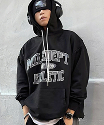 MILE DEPT SWEAT HOODIE [BLACK]