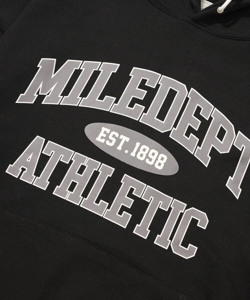 THE MILE（ザマイル）の「MILE DEPT SWEAT HOODIE [BLACK]（パーカー・メンズ・その他・M/S/XL/L）」の4枚目の写真