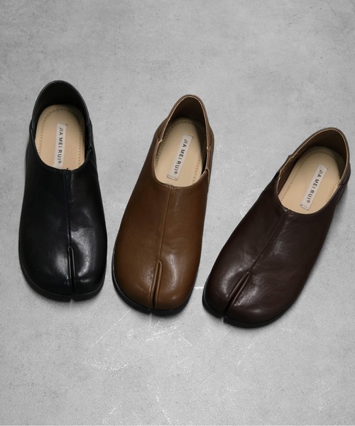 THE CELL.（ザセルドット）の「2WAY足袋フラットバブーシュ　2WAY TABI FLAT SHOES（その他シューズ・レディース・ブラウン/ブラック/キャメル・39/35/37）」の4枚目の写真