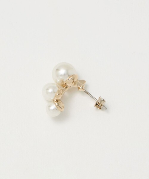 green label relaxing（グリーンレーベルリラクシング）の「4ランダム ピアス（ピアス（両耳用）・レディース・オフホワイト・FREE）」の2枚目の写真