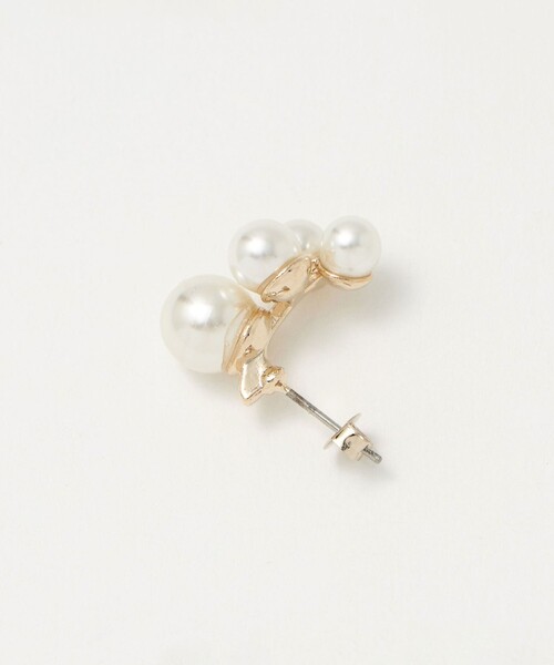 green label relaxing（グリーンレーベルリラクシング）の「4ランダム ピアス（ピアス（両耳用）・レディース・オフホワイト・FREE）」の4枚目の写真