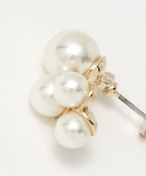 green label relaxing（グリーンレーベルリラクシング）の「4ランダム ピアス（ピアス（両耳用）・レディース・オフホワイト・FREE）」の5枚目の写真