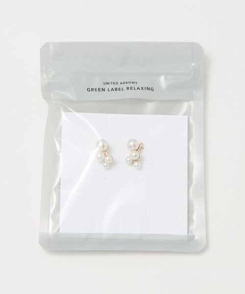 green label relaxing（グリーンレーベルリラクシング）の「4ランダム ピアス（ピアス（両耳用）・レディース・オフホワイト・FREE）」の7枚目の写真