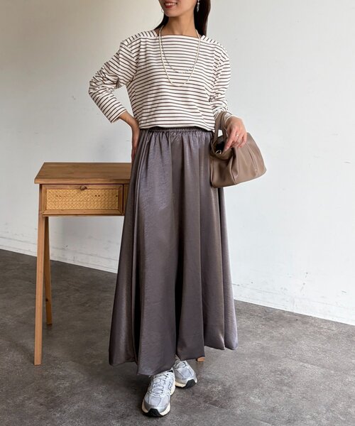 Chez toi（シェトワ）の「スクエアボーダーカットソー（Tシャツ/カットソー・レディース・アイボリー/ネイビー/ホワイト・FREE）」の17枚目の写真