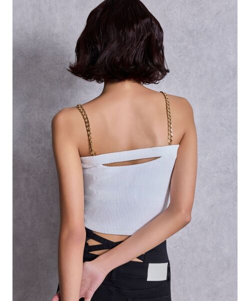 GYDA（ジェイダ）の「chainストラップテレコビスチェ（チューブトップ・レディース・その他/ブラック/その他2/その他1/オフホワイト・FREE）」の22枚目の写真
