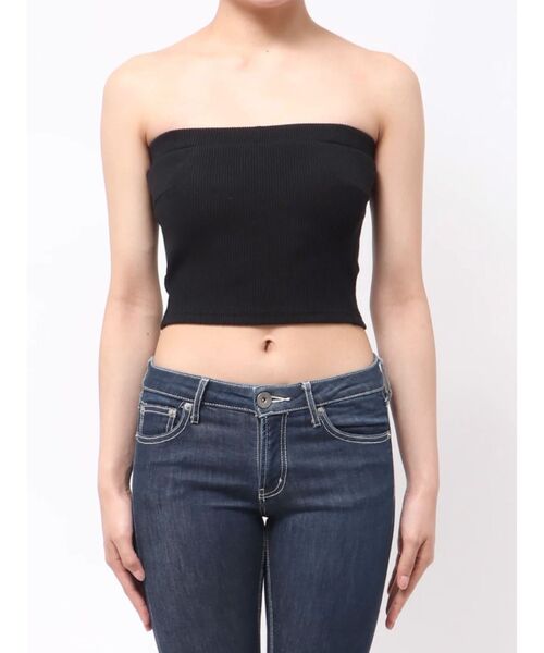 GYDA（ジェイダ）の「chainストラップテレコビスチェ（チューブトップ・レディース・その他/ブラック/その他2/その他1/オフホワイト・FREE）」の7枚目の写真