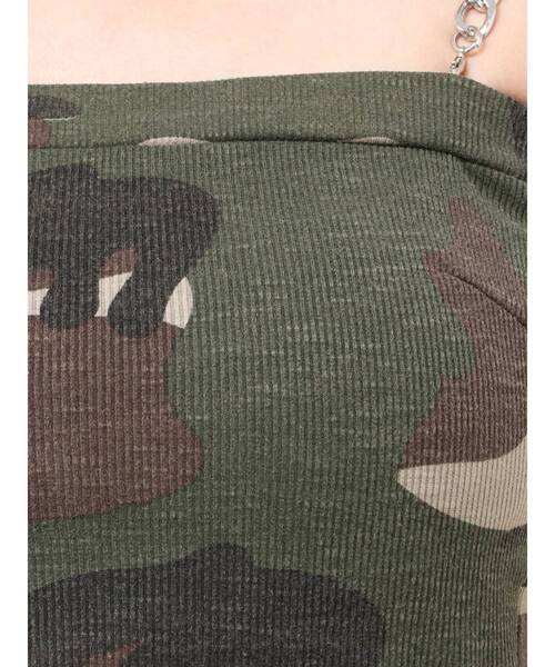 GYDA（ジェイダ）の「chainストラップテレコビスチェ（チューブトップ・レディース・その他/ブラック/その他2/その他1/オフホワイト・FREE）」の12枚目の写真