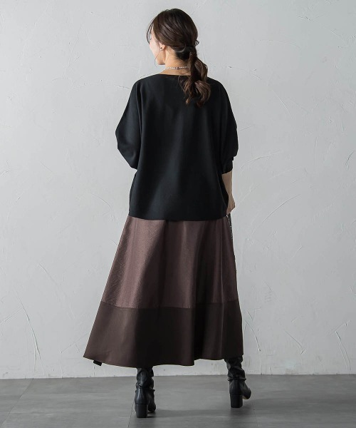 LAUTREAMONT(ロートレアモン)の「【WEB限定】エレカットドルマンニット(ニット/セーター・レディース・キャメル/グリーン/ホワイト/ブラック/イエロー・9号/11号)」の11枚目の写真