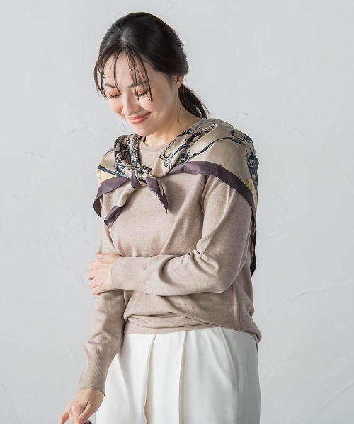 LAUTREAMONT(ロートレアモン)の「【WEB限定】エレカットドルマンニット(ニット/セーター・レディース・キャメル/グリーン/ホワイト/ブラック/イエロー・9号/11号)」の7枚目の写真