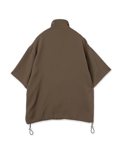CULLNI（クルニ）の「Dry Stretch Cloth Drawstring Short Sleeve Jaket（シャツ/ブラウス・メンズ・ブラウン/ブラック/ネイビー・2/1/0）」の7枚目の写真