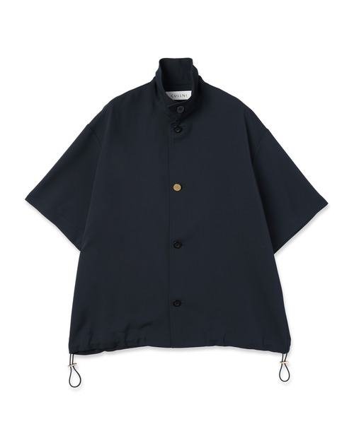 CULLNI（クルニ）の「Dry Stretch Cloth Drawstring Short Sleeve Jaket（シャツ/ブラウス・メンズ・ブラウン/ブラック/ネイビー・2/1/0）」の13枚目の写真
