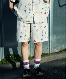 シャツ アロハシャツ ショートパンツ 半袖 ショート・ひざ上丈」に該当