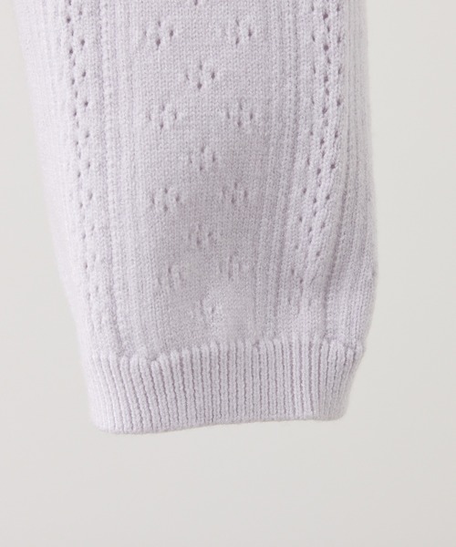 Seemi. byNICECLAUP（ シーミーバイナイスクラップ）の「【Seemi.】ケープ付きアイレットカーディガン（カーディガン/ボレロ・レディース・アイボリー/ベージュ/ラベンダー・FREE）」の5枚目の写真