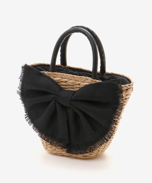 le.coeur blanc(ルクールブラン)の「リボン付きバケツ型トートバック(トートバッグ・レディース・ベージュ/ブラック・FREE)」の15枚目の写真