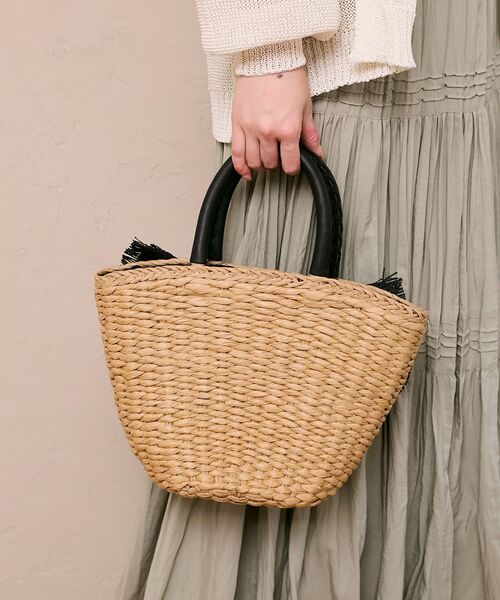 le.coeur blanc(ルクールブラン)の「リボン付きバケツ型トートバック(トートバッグ・レディース・ベージュ/ブラック・FREE)」の18枚目の写真