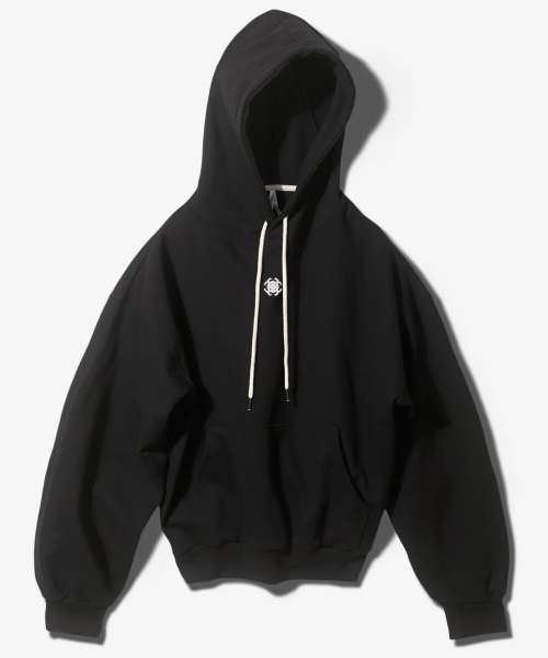 Shinvor Overfit Fleece Lining Hooded Parka — чёрная