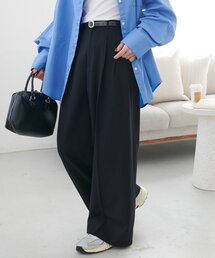 DISCOAT | 【SS先行予約】トロミ2タックワイドパンツ《WEB限定カラーあり》(スラックス)