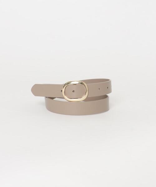 URBAN RESEARCH DOORS（アーバンリサーチドアーズ）の「オーバルビッグバックルベルト（ベルト・レディース・ブラック/ベージュ・ONE）」の3枚目の写真