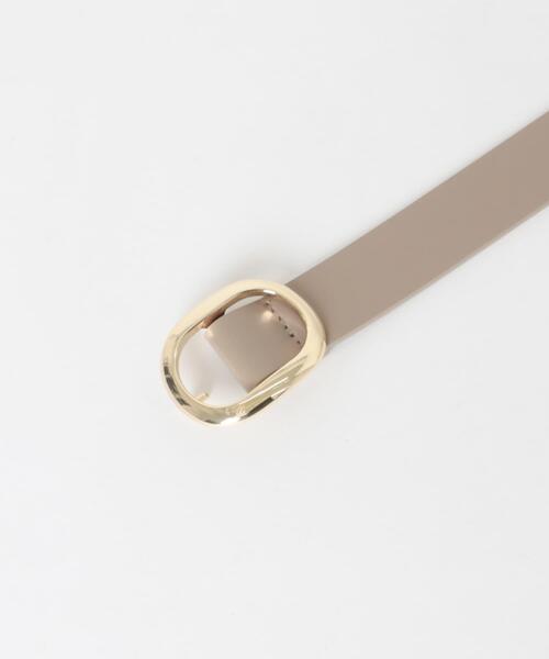 URBAN RESEARCH DOORS（アーバンリサーチドアーズ）の「オーバルビッグバックルベルト（ベルト・レディース・ブラック/ベージュ・ONE）」の4枚目の写真