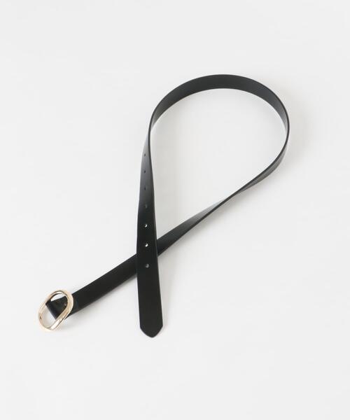 URBAN RESEARCH DOORS（アーバンリサーチドアーズ）の「オーバルビッグバックルベルト（ベルト・レディース・ブラック/ベージュ・ONE）」の7枚目の写真