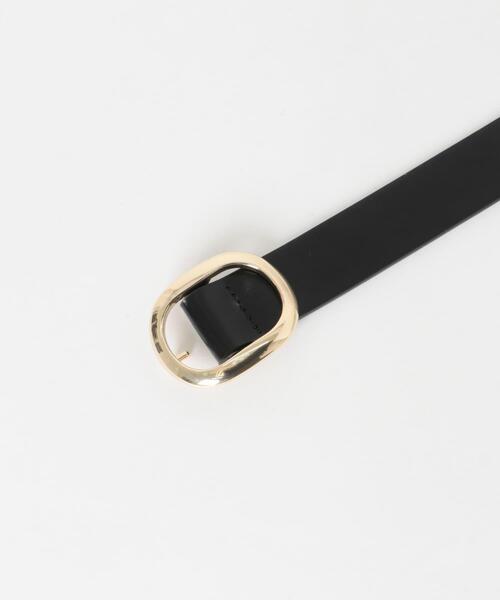 URBAN RESEARCH DOORS（アーバンリサーチドアーズ）の「オーバルビッグバックルベルト（ベルト・レディース・ブラック/ベージュ・ONE）」の8枚目の写真