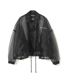 新品✨アンダーカバー　短丈　ブルゾン　ジャケット　シースルー　完売品　黒 アンダーカバー限定ウールブルゾン＆切りっぱなし縮絨コート、原宿