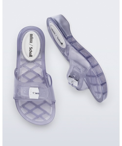 melissa(メリッサ)の「MELISSA PESCURA HEEL + SCHOLL AD(サンダル・レディース・クリア/ライラック/クリアブラック/クリアブラウン・35-36/39/38/37)」の4枚目の写真
