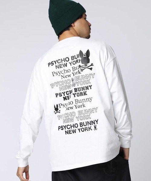 Psycho Bunny（サイコバニー）の「[WEB限定]ツアーTEE風 グラフィックロゴTシャツ（Tシャツ/カットソー・メンズ・ブラック/ホワイト・X-LARGE/LARGE/MEDIUM/SMALL）」の4枚目の写真