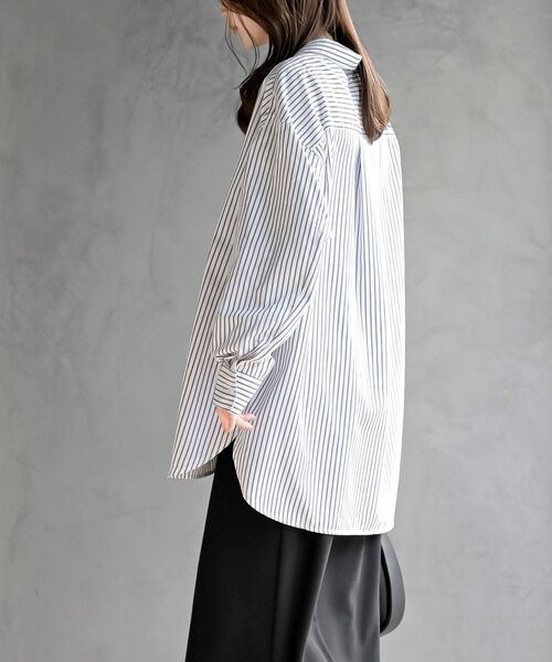 rps（アールピーエス）の「ストライプ２ＷＡＹシャツ（シャツ/ブラウス・レディース・イエロー/オフホワイト/ブルー・フリー）」の5枚目の写真