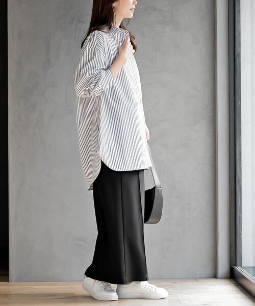 rps（アールピーエス）の「ストライプ２ＷＡＹシャツ（シャツ/ブラウス・レディース・イエロー/オフホワイト/ブルー・フリー）」の7枚目の写真