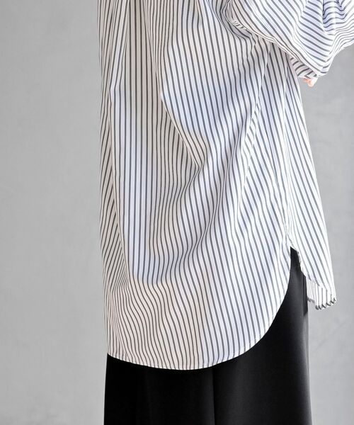 rps（アールピーエス）の「ストライプ２ＷＡＹシャツ（シャツ/ブラウス・レディース・イエロー/オフホワイト/ブルー・フリー）」の11枚目の写真