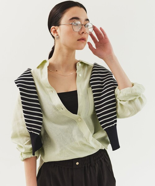 上質リネン　2wayシャツ 　新品　定価9240円→ 追加》ウォッシャブル リネン2WAY シャツ | イエナ(IENA) | マルイ