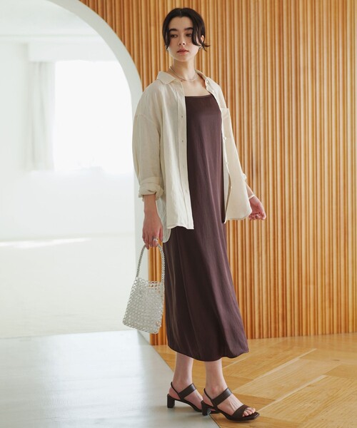 green label relaxing（グリーンレーベルリラクシング）の「【結論シリーズ】リネン2WAYシャツ［size SHORTあり］（シャツ/ブラウス・レディース・ナチュラル/ライトブルー/ライトピンク/ブラウン/ライム/ダークグレー/その他1・FREE/SHORT）」の21枚目の写真