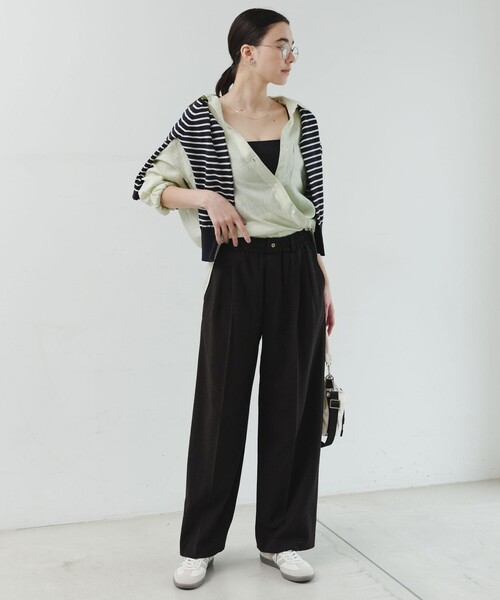 green label relaxing（グリーンレーベルリラクシング）の「［size SHORTあり］リネン2WAYシャツ（シャツ/ブラウス・レディース・ナチュラル/ライトブルー/ライトピンク/ブラウン/ライム/ダークグレー/その他1・FREE/SHORT）」の14枚目の写真