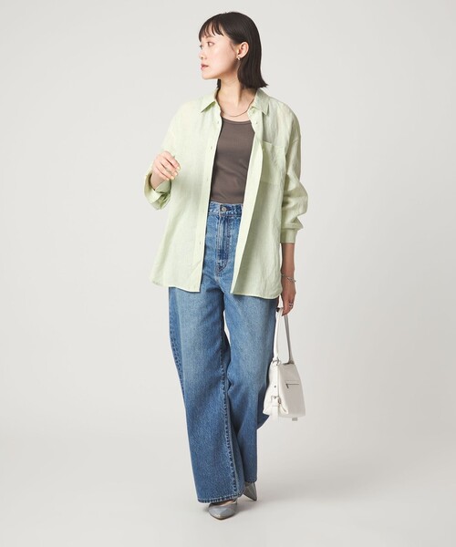 結論シリーズ】リネン2WAYシャツ［size SHORTあり］（シャツ/ブラウス