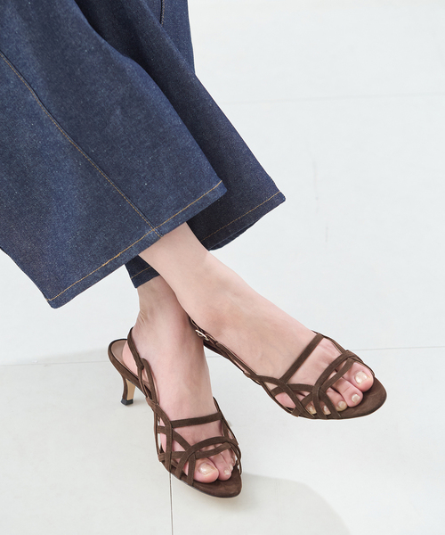 journal standard L'essage(ジャーナルスタンダードレサージュ)の「【NEBULONIE/ネブローニ】スエードサンダル(サンダル・レディース・ブラウン・36/37/38)」の2枚目の写真