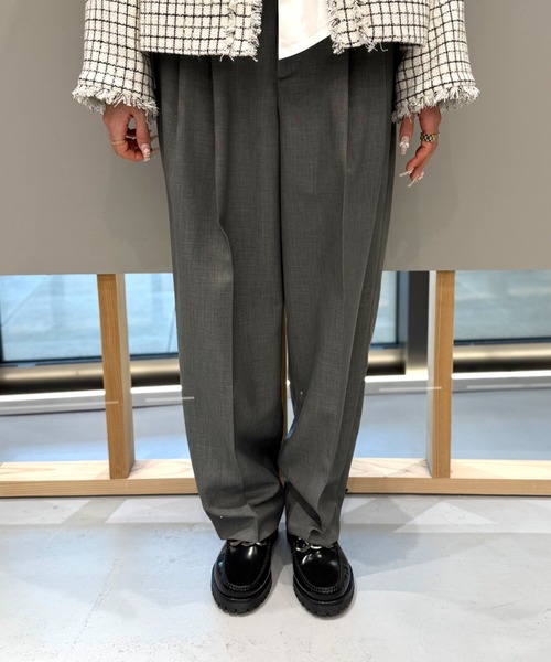 LOVELESS(ラブレス)の「カーヴィーパンツ(その他パンツ・レディース・ブラック/オフホワイト/グレー系その他・38/36/34)」の10枚目の写真