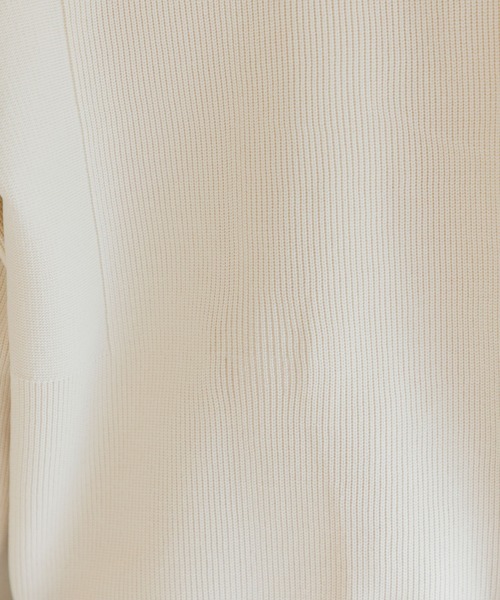 Paradise Picnic（パラダイスピクニック）の「ビッグ釦ダイバーニットカーディガン（カーディガン/ボレロ・レディース・アイボリー/ブラック/チャコールグレー・FREE）」の5枚目の写真