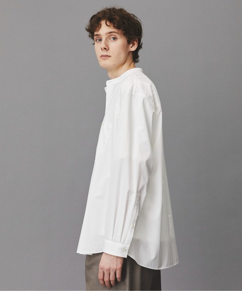 PUBLIC TOKYO（パブリックトウキョウ）の「Suvin Giza Band Skipper Shirts（シャツ/ブラウス・メンズ・ホワイト/ストライプ・S/M）」の10枚目の写真