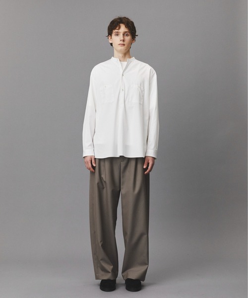 PUBLIC TOKYO(パブリックトウキョウ)の「Suvin Giza Band Skipper Shirts(シャツ/ブラウス・メンズ・ホワイト/ストライプ・S/M)」の14枚目の写真