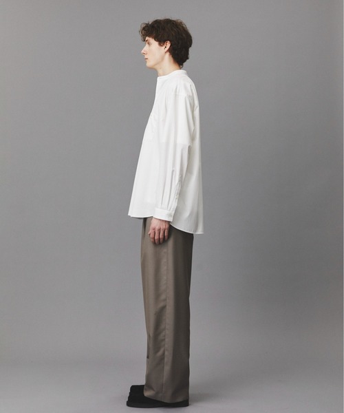 PUBLIC TOKYO（パブリックトウキョウ）の「Suvin Giza Band Skipper Shirts（シャツ/ブラウス・メンズ・ホワイト/ストライプ・S/M）」の15枚目の写真