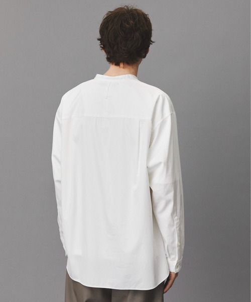 PUBLIC TOKYO（パブリックトウキョウ）の「Suvin Giza Band Skipper Shirts（シャツ/ブラウス・メンズ・ホワイト/ストライプ・S/M）」の12枚目の写真