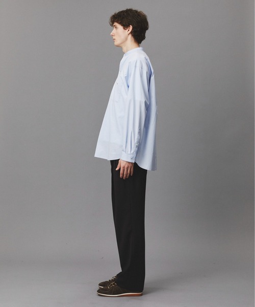 PUBLIC TOKYO（パブリックトウキョウ）の「Suvin Giza Band Skipper Shirts（シャツ/ブラウス・メンズ・ホワイト/ストライプ・S/M）」の22枚目の写真