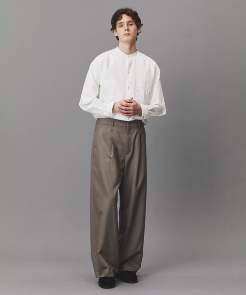 PUBLIC TOKYO(パブリックトウキョウ)の「Suvin Giza Band Skipper Shirts(シャツ/ブラウス・メンズ・ホワイト/ストライプ・S/M)」の5枚目の写真