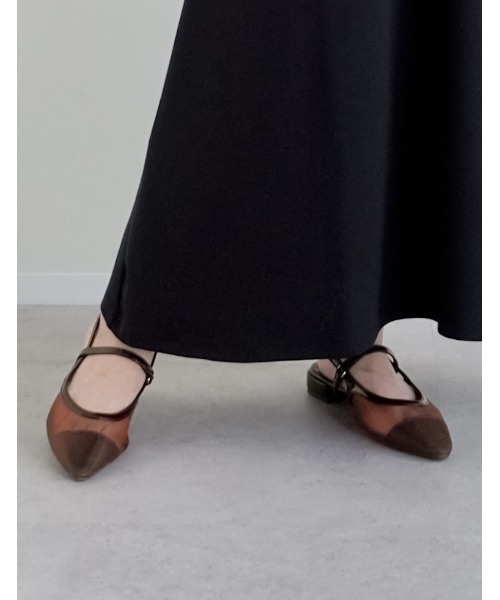 Re:EDIT（リエディ）の「シアーメッシュポインテッドトゥ細ストラップミュールサンダル（パンプス・レディース・ブラウン/ブラック・X-LARGE/LARGE/MEDIUM/SMALL）」の17枚目の写真
