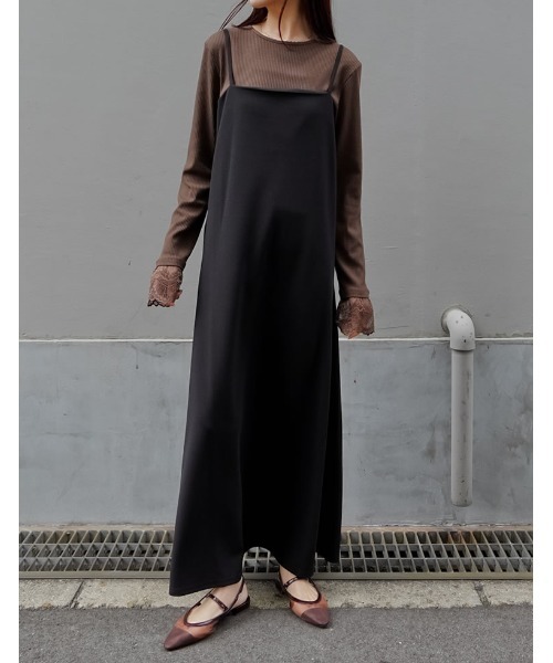 Re:EDIT（リエディ）の「シアーメッシュポインテッドトゥ細ストラップミュールサンダル（パンプス・レディース・ブラウン/ブラック・X-LARGE/LARGE/MEDIUM/SMALL）」の13枚目の写真