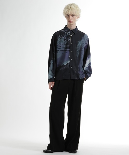 HARE(ハレ)の「INK FADEシャツ(HARE)(シャツ/ブラウス・メンズ・ブラック/グリーン/ホワイト・FREE)」の9枚目の写真