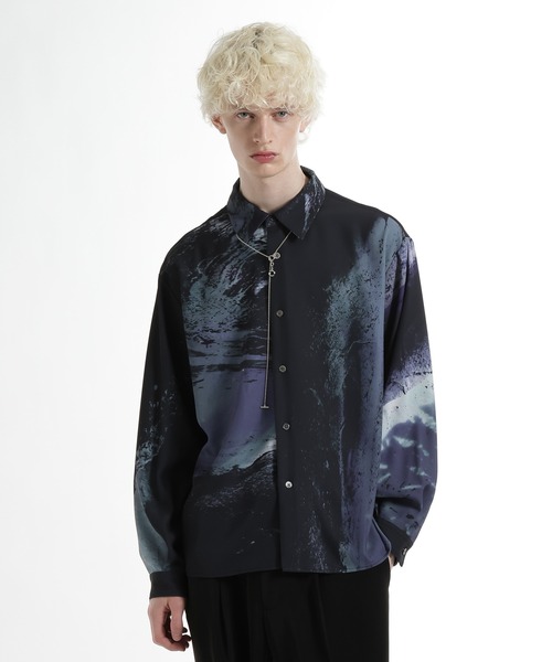 HARE(ハレ)の「INK FADEシャツ(HARE)(シャツ/ブラウス・メンズ・ブラック/グリーン/ホワイト・FREE)」の16枚目の写真