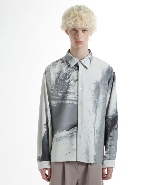 HARE(ハレ)の「INK FADEシャツ(HARE)(シャツ/ブラウス・メンズ・ブラック/グリーン/ホワイト・FREE)」の21枚目の写真